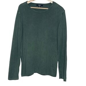 Mavi Mens Long Sleeve Crew Neck‎ T-Shirt Casual Everyday Top Green Medium